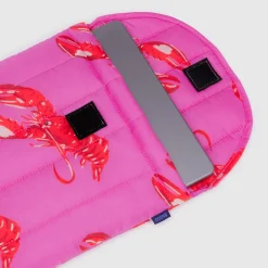 Puffy Laptop Sleeve 13" / 14" in Pink Lobster by Baggu