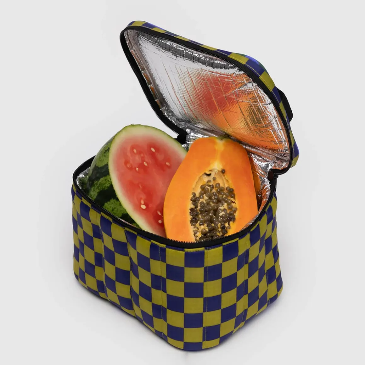Puffy Lunch Bag in Jewel Checks by Baggu