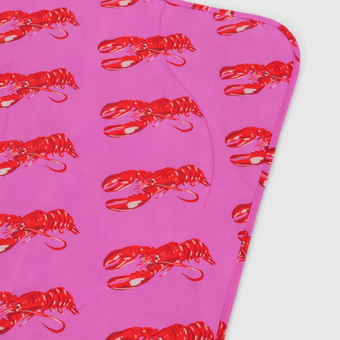 Puffy Picnic Blanket in Pink Lobster by Baggu