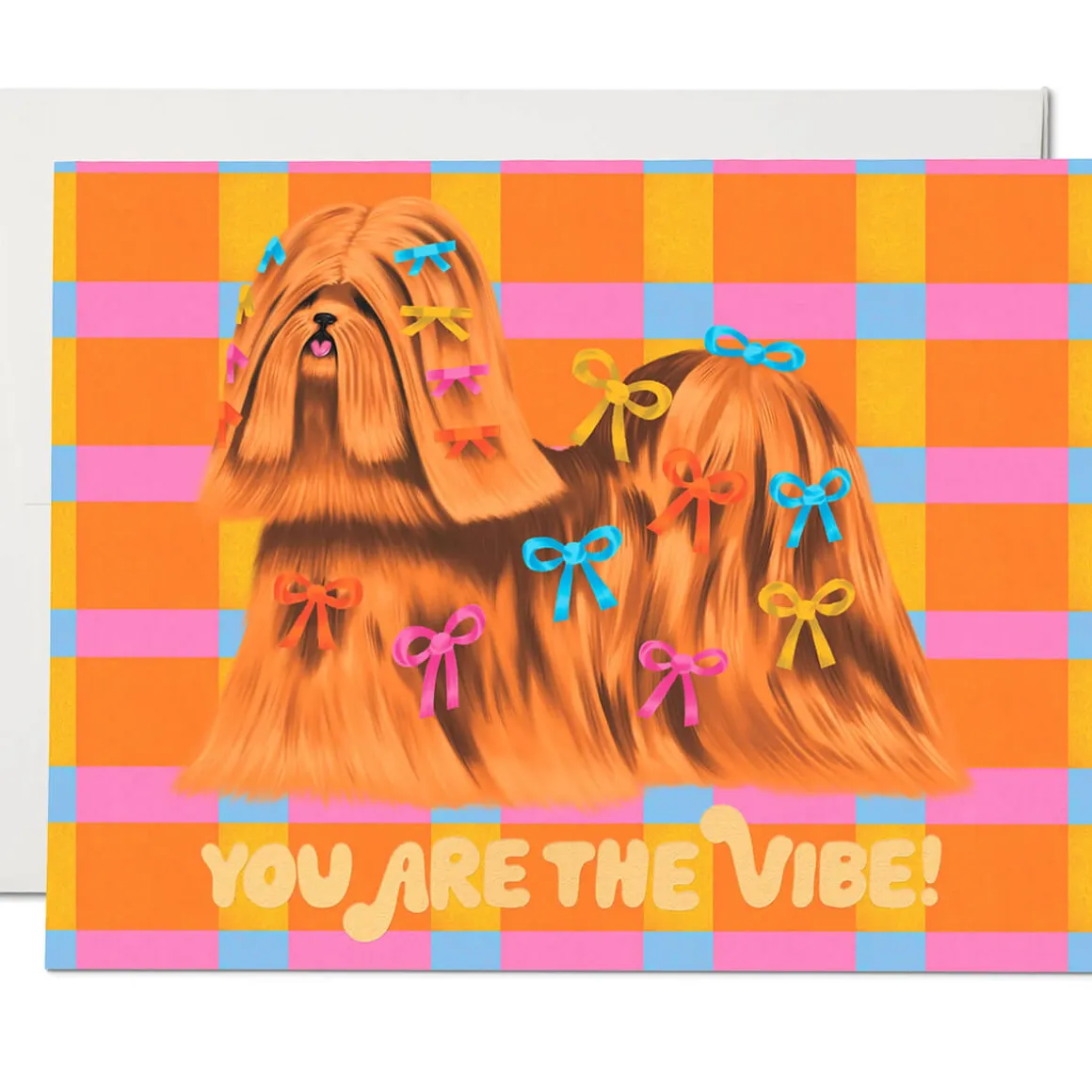 Puppy Vibe Friendship Greetings Card by Red Cap Cards