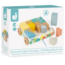 Pure Pull Along Blocks Cart by Janod