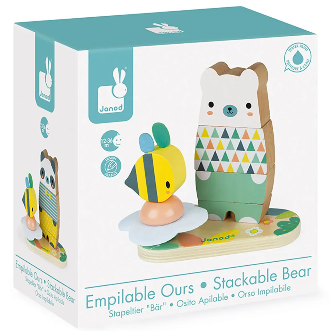 Pure Stackable Bear by Janod