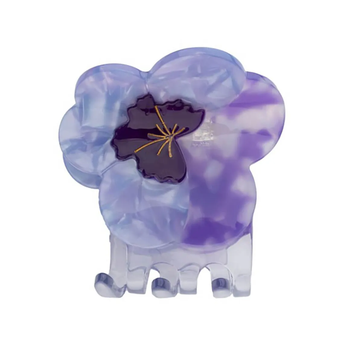 Purple Pansy Hair Claw by Coucou Suzette