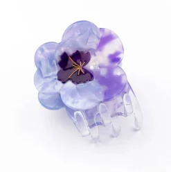 Purple Pansy Hair Claw by Coucou Suzette