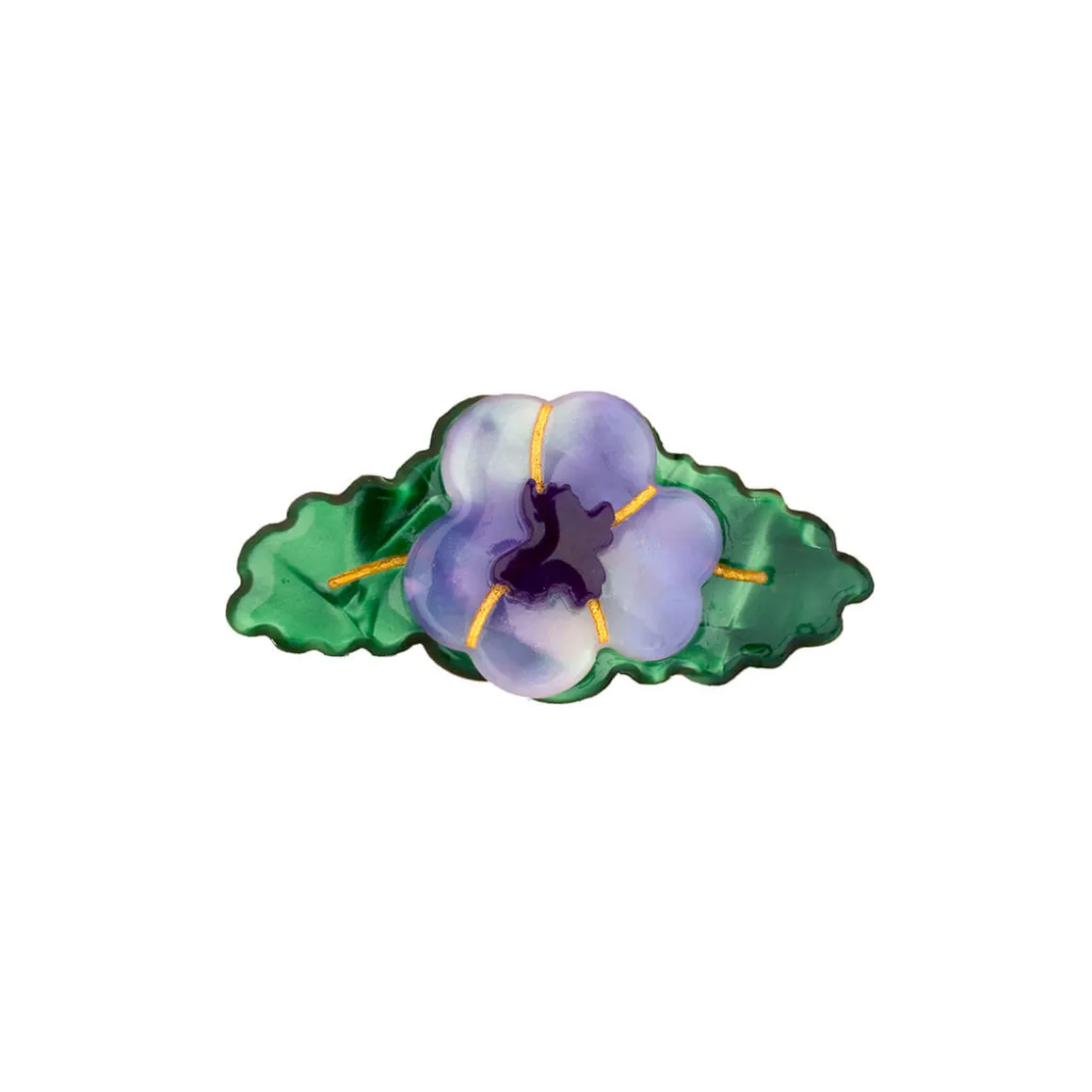 Purple Pansy Hair Clip by Coucou Suzette