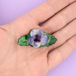 Purple Pansy Hair Clip by Coucou Suzette