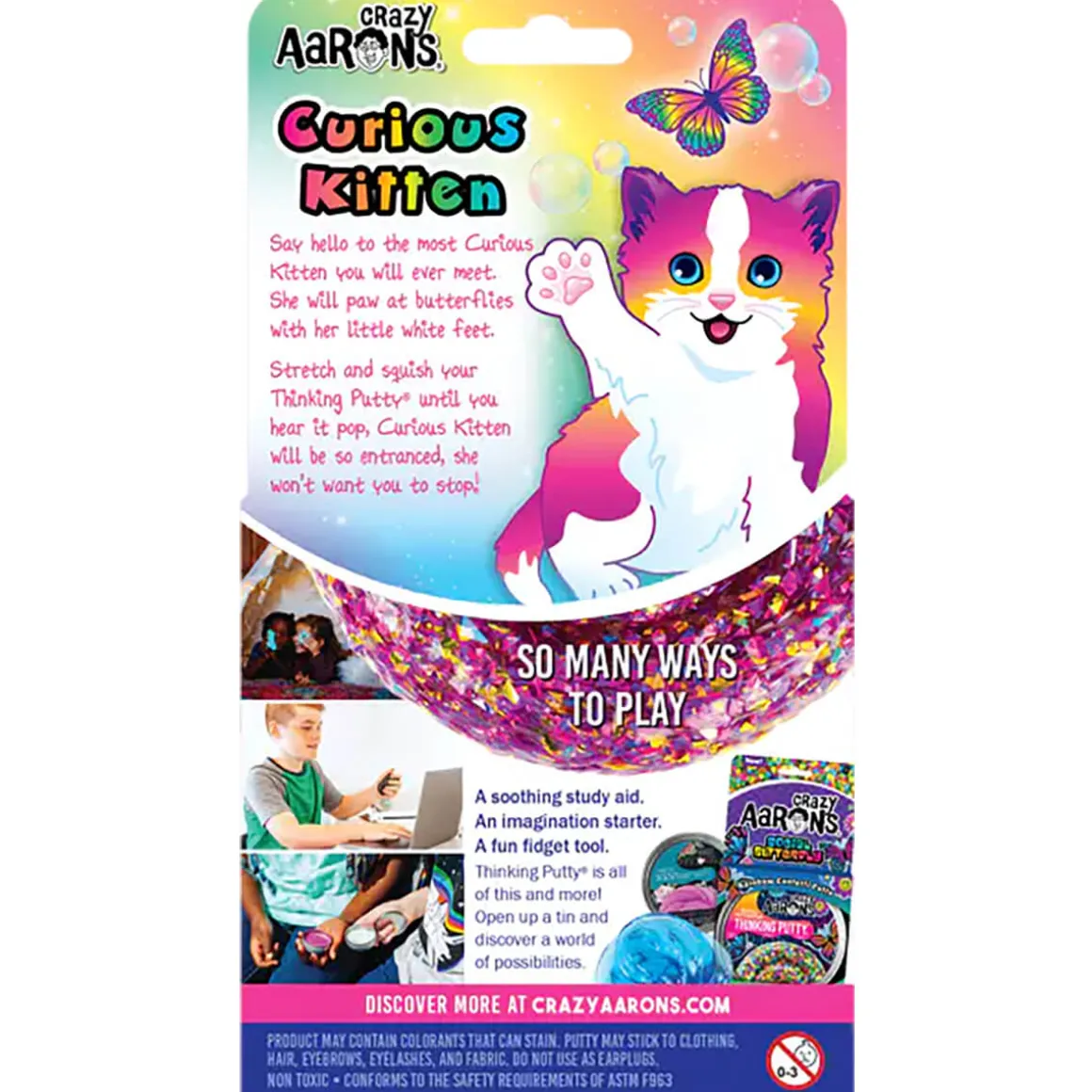 Putty Pets Curious Kitten Trendsetters Thinking Putty by Crazy Aarons