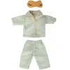 Pyjamas For Dad Mouse (Green Check) by Maileg
