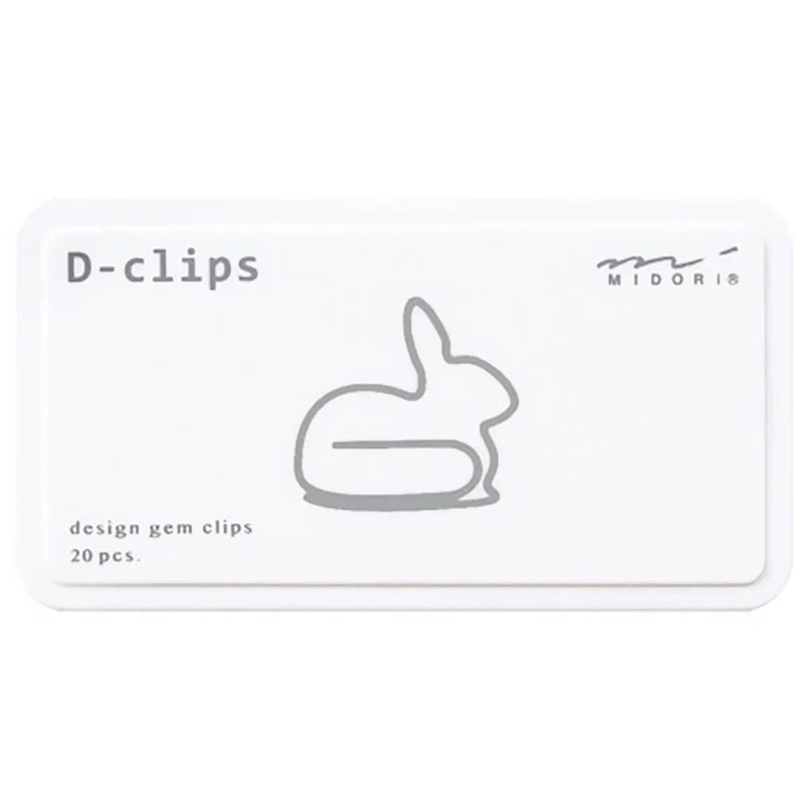 Rabbit D-Clip Paperclips by Midori
