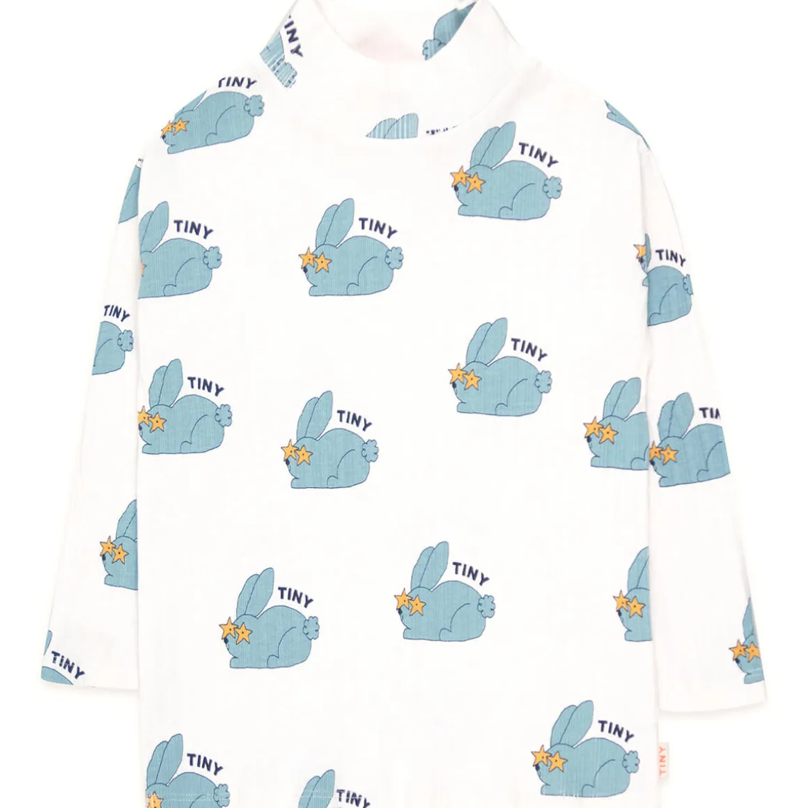 Rabbits Mockneck Tee by Tinycottons - Last One In Stock - 10-12 Years