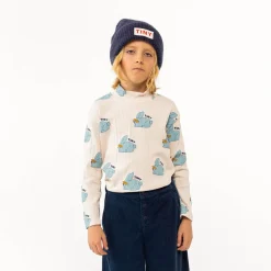 Rabbits Mockneck Tee by Tinycottons - Last One In Stock - 10-12 Years