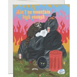 Raccoon Fun Congratulations Greetings Card by Red Cap Cards