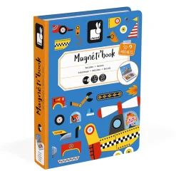 Racers & Vehicles Magneti Book by Janod