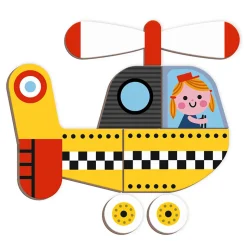 Racers & Vehicles Magneti Book by Janod