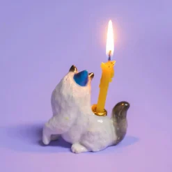 Ragdoll Cat Ceramic Cake Topper by Camp Hollow
