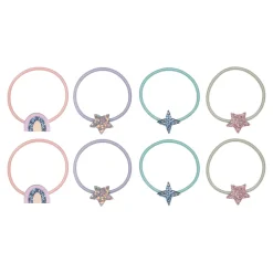 Rainbow And Stars Mini Ponies Hair Bands by Mimi & Lula