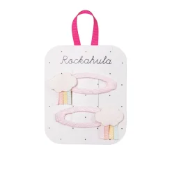 Rainbow Cloud Hair Clips in Pastel by Rockahula