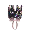 Rainbow Dazzle Sequin Crown by Mimi & Lula