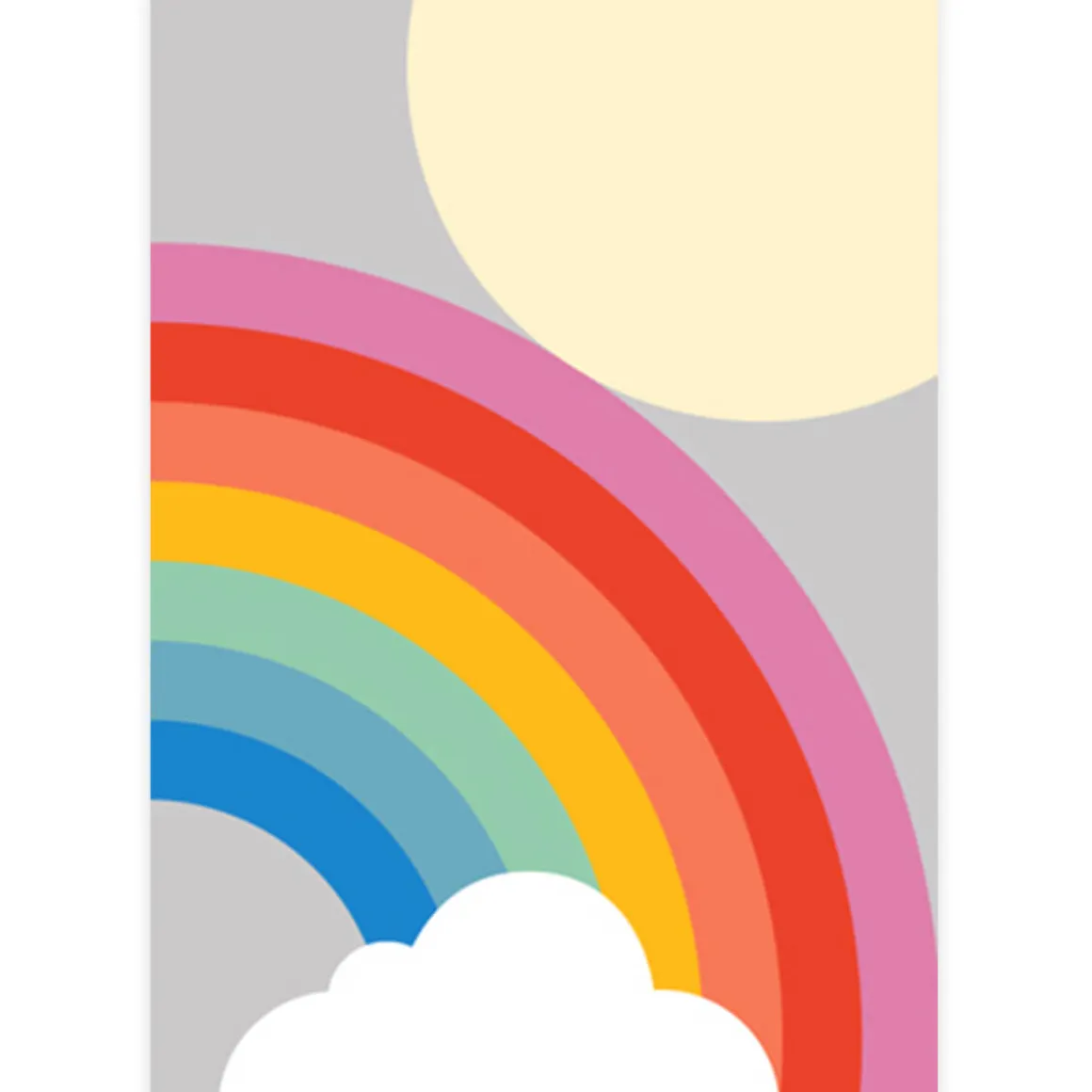 Rainbow Greetings Card by Dicky Bird