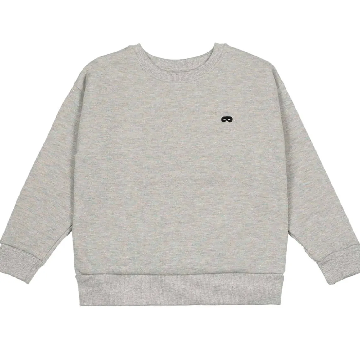 Rainbow Thread Relaxed Fit Sweatshirt in Grey Marl by Beau Loves - Last One In Stock - 4-5 Years