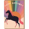Rainbow Unicorn Greetings Card by Elena Essex for Earlybird Designs
