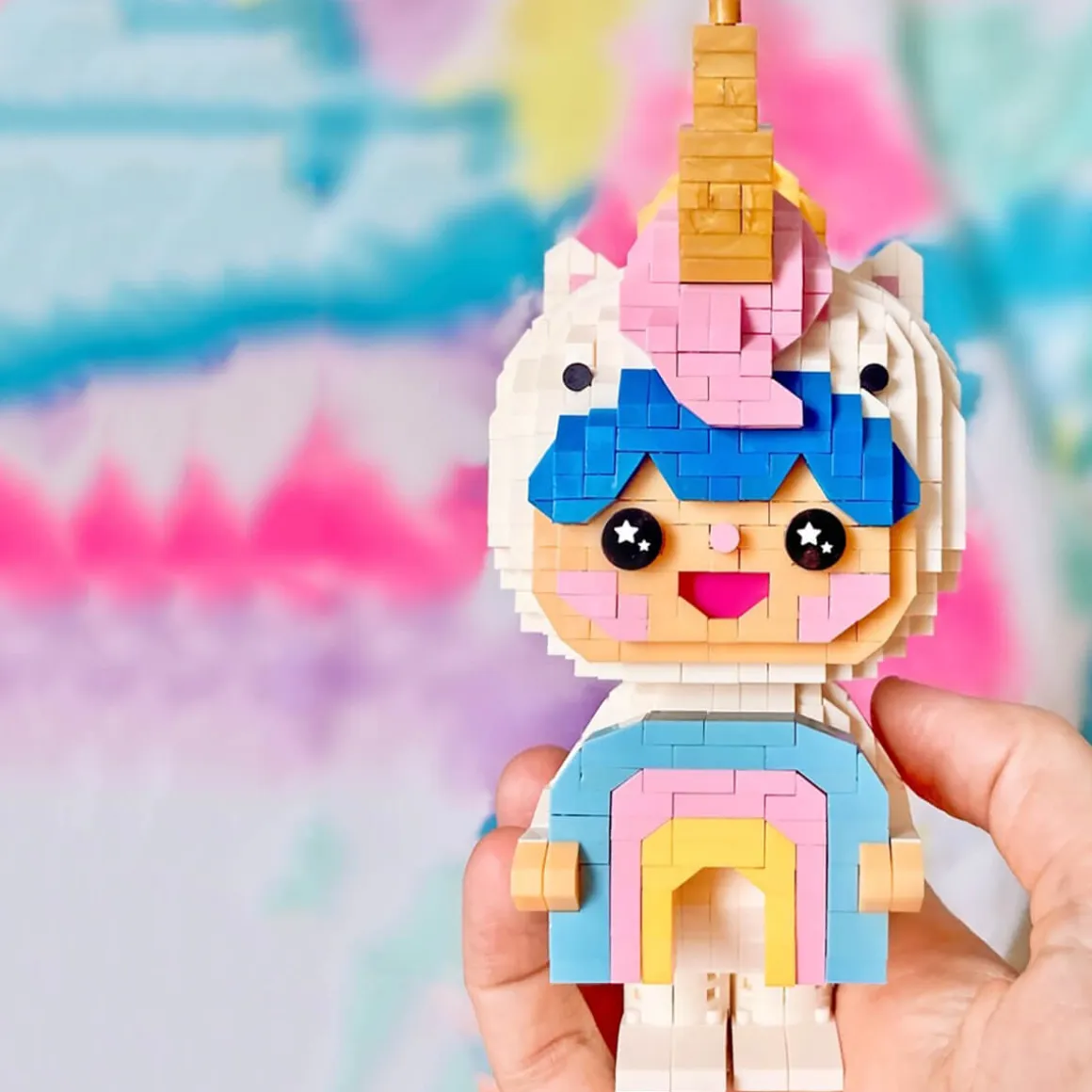 Rainbow Unicorn Mini Bricks by Momiji