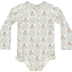 Rashguard One Piece in Garden Grid by Rylee & Cru