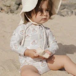 Rashguard One Piece in Garden Grid by Rylee & Cru