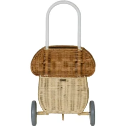 Rattan Mushroom Luggy Basket in Natural by Olli Ella