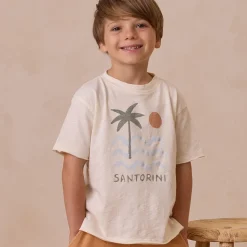Raw Edge Tee in Santorini by Rylee & Cru