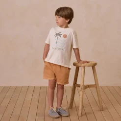 Raw Edge Tee in Santorini by Rylee & Cru