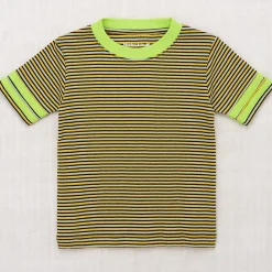 Rec Tee in Bark Stripe by Misha & Puff - Last Ones In Stock - 2-6 Years