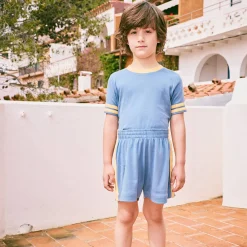 Rec Tee in Blueslate by Misha & Puff