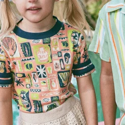 Rec Tee in Flamingo Collection by Misha & Puff