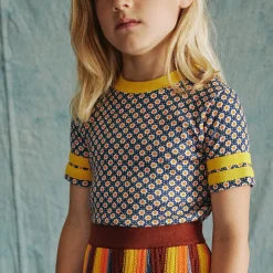 Rec Tee in Moonlight Flower Dot by Misha & Puff - Last Ones In Stock - 2-6 Years