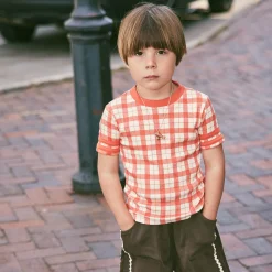 Rec Tee in Tomato Piazza by Misha & Puff