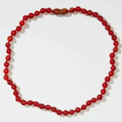Red Carnelian Kids Necklace by Nirrimis
