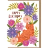 Relaxed Cat Birthday Greetings Card by Bonbi Forest for Earlybird Designs