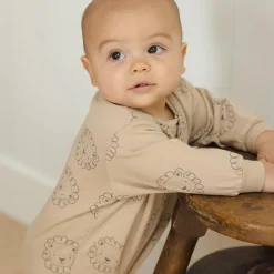 Relaxed Fleece Jumpsuit in Lions by Quincy Mae