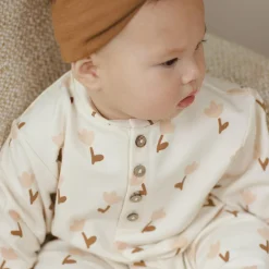 Relaxed Fleece Jumpsuit in Tulips by Quincy Mae