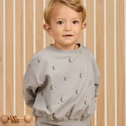 Relaxed Sweatshirt in Moons by Quincy Mae