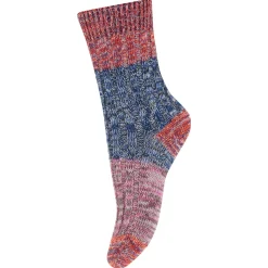 Re-Stock Cotton Rib Ankle Socks in True Blue by MP Denmark