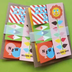 Retro Baby Boom Mega Fold Greetings Card by The Design Dealership