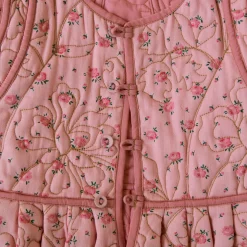 Reversible Quilted Jacket in Rosa Bloom Print Denim by Bonjour - Last One In Stock - 2 Years