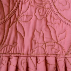 Reversible Quilted Jacket in Rosa Bloom Print Denim by Bonjour - Last One In Stock - 2 Years
