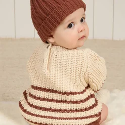 Rex Sweater in Cranberry Stripe by Quincy Mae