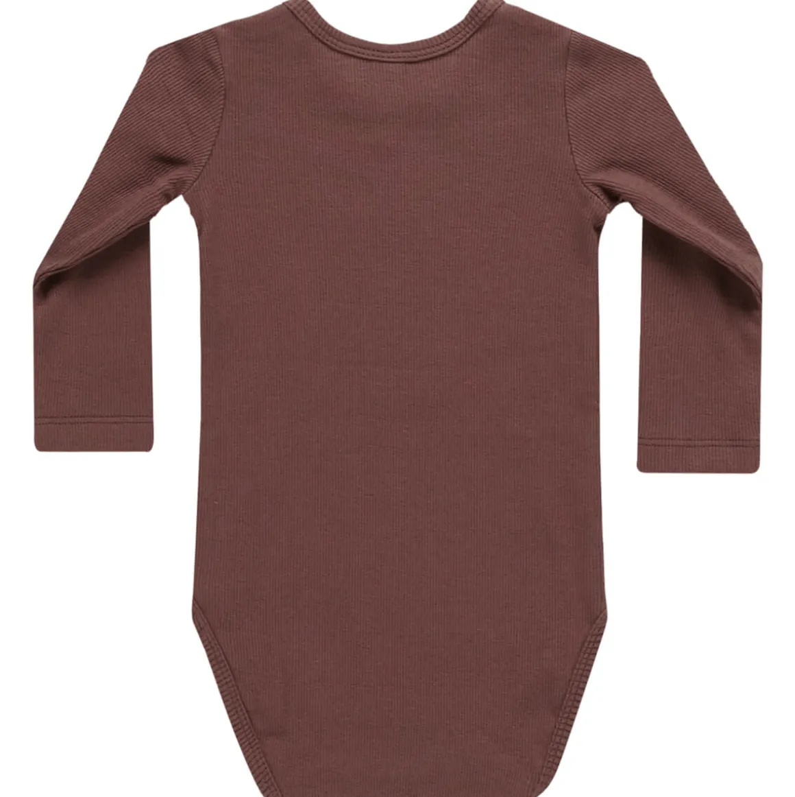 Ribbed Bodysuit in Plum by Quincy Mae