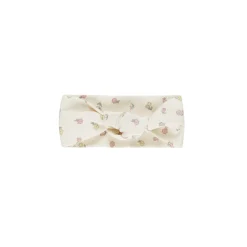 Ribbed Knotted Headband in Fleur by Quincy Mae