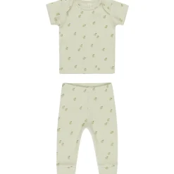 Ribbed Tee and Legging Set in Apples by Quincy Mae