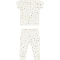 Ribbed Tee and Legging Set in Fleur by Quincy Mae